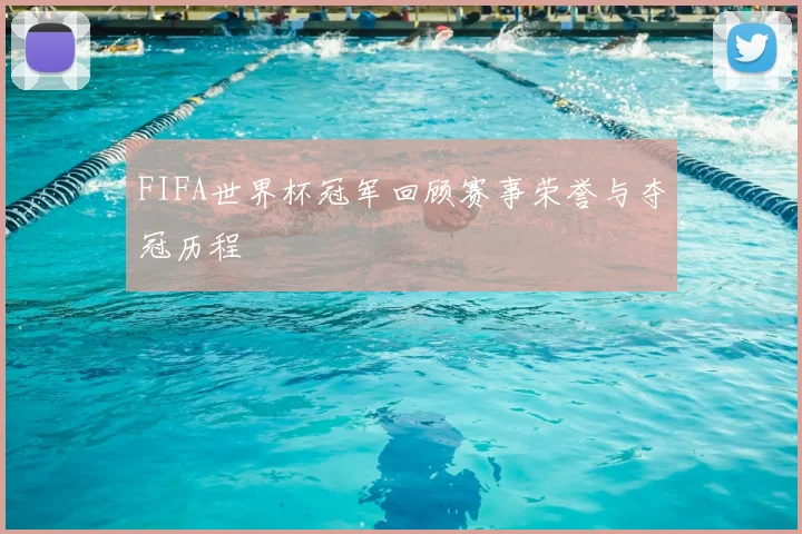FIFA世界杯冠军回顾赛事荣誉与夺冠历程