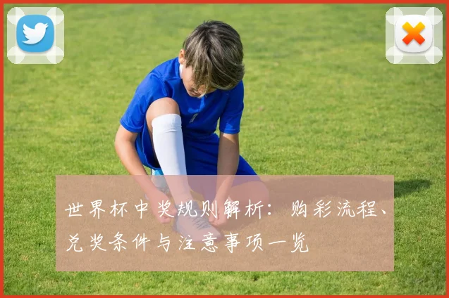 世界杯中奖规则解析：购彩流程、兑奖条件与注意事项一览